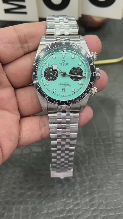Tudor Black Bay Chrono Ref. M79360N-0024 “41mm Steel / Turquoise Dial”