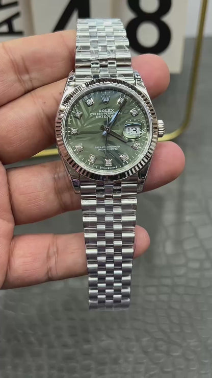Rolex Datejust 36 mm – Ref. 126234-0055 (Palm Motif Dial)