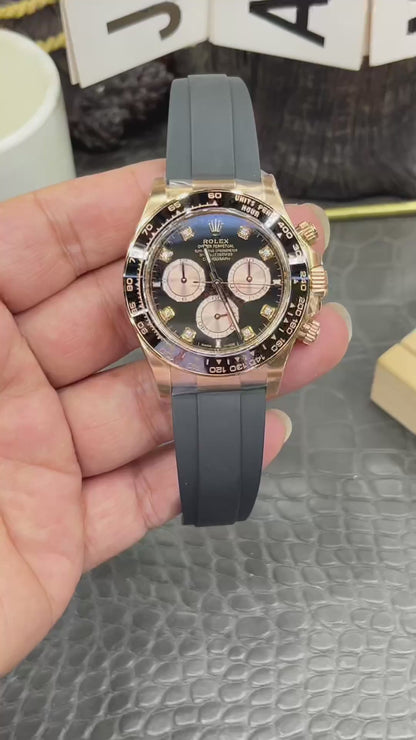 Rolex Cosmograph Daytona Ref. M126515LN-0004 “40mm Everose Gold / Diamond-Set Black & Sundust Dial