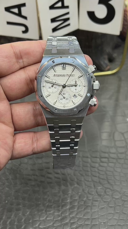 Audemars Piguet Royal Oak Chronograph Ref. 26240ST.OO.1320ST.07 “41mm Steel / Silver ‘Grande Tapisserie’ Dial”