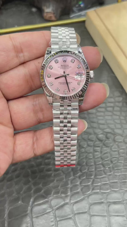 Rolex Datejust 31 Ref. M278274-0032 “31mm Oystersteel and White Gold / Pink Diamond-Set Dial