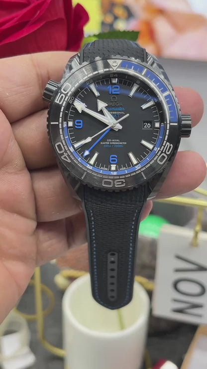 Omega Seamaster Planet Ocean 600M Co-Axial GMT “Deep Black” 215.92.46.22.01.002
