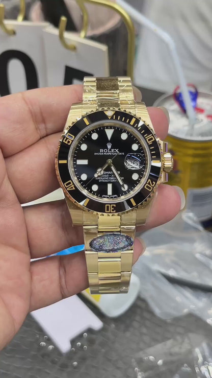 Rolex Submariner “Full Gold Black Bezel” with Caliber 3135