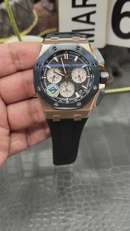 Audemars Piguet Royal Oak Offshore Chronograph Ref. 26420RO.OA.002CA.01 “43mm Pink Gold / Black Ceramic”