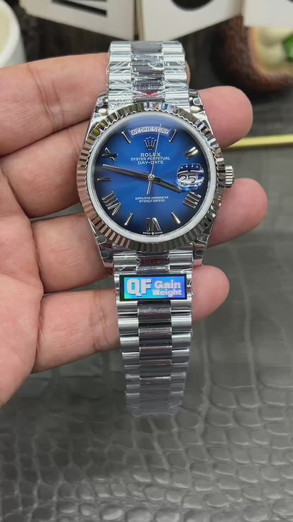 Rolex Day-Date 40 Ref. M228239-0076 “40mm 18-kt White Gold / Blue Ombré Dial”